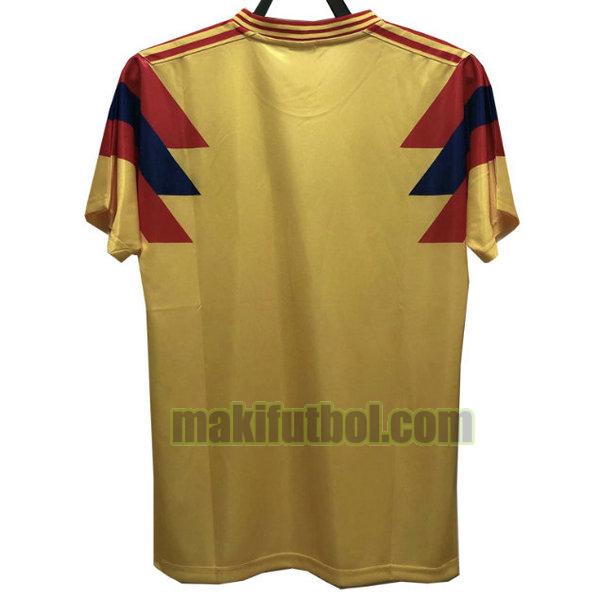 camisetas colombia 1990 segunda amarillo