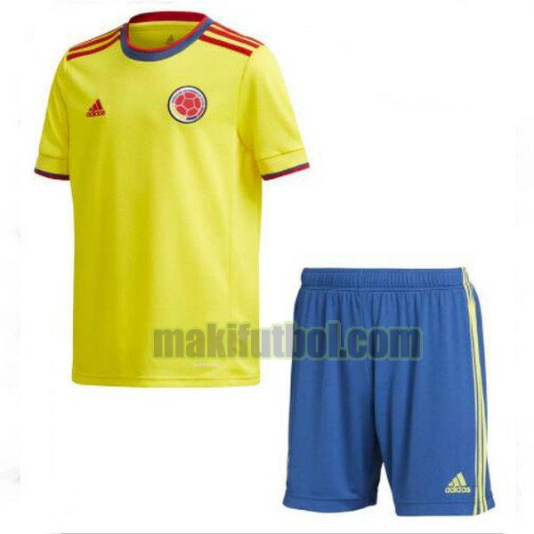 camisetas colombia niño 2021 2022 primera amarillo