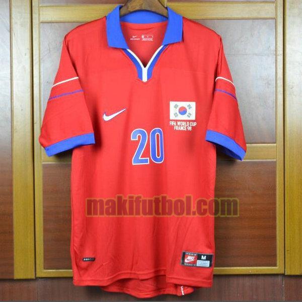 camisetas corea 1998 primera m b hong 20 rojo