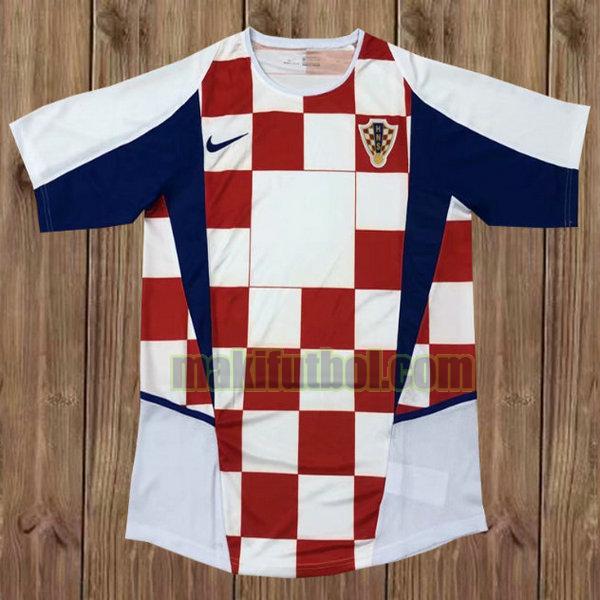 camisetas croazia 2002 primera blanco