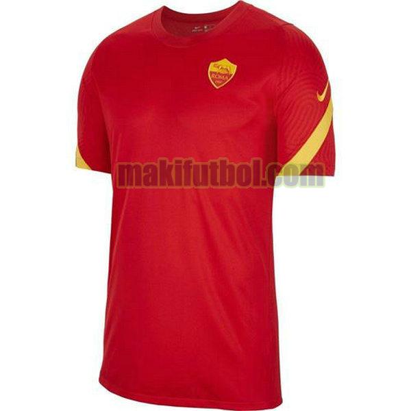 camisetas entrenamiento as roma 2020-2021 rojo