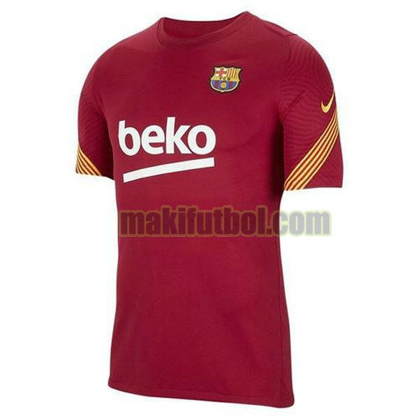 camisetas entrenamiento barcelona 2020-2021 rojo