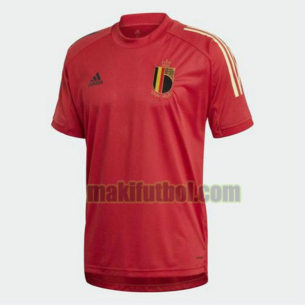 camisetas entrenamiento bélgica 2020-2021 rojo