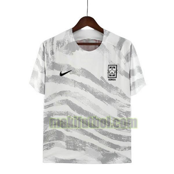 camisetas entrenamiento corea 2022 2023 blanco gris