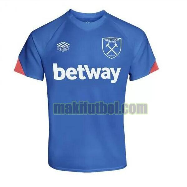 camisetas entrenamiento west ham united 2021 2022 azul