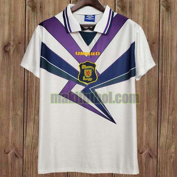 camisetas escocia 1994-1996 segunda blanco