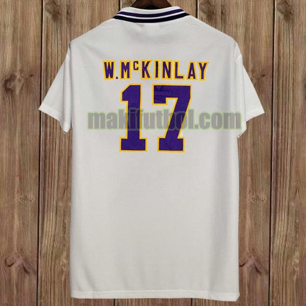 camisetas escocia 1994-1996 segunda w.mckinlay 17 blanco