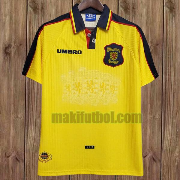 camisetas escocia 1996-1998 segunda amarillo