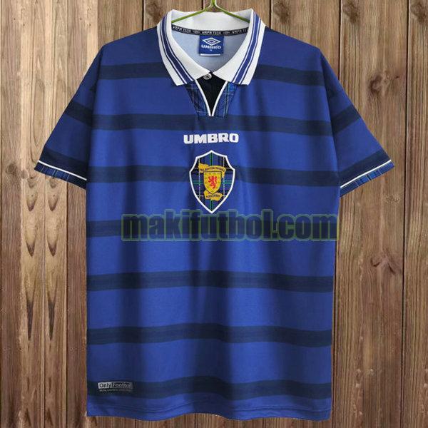 camisetas escocia 1998-2000 primera azul