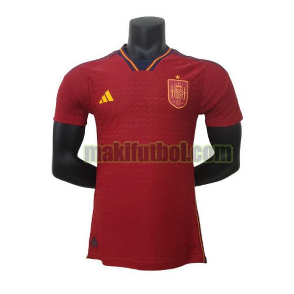camisetas espana 2022 primera player rojo