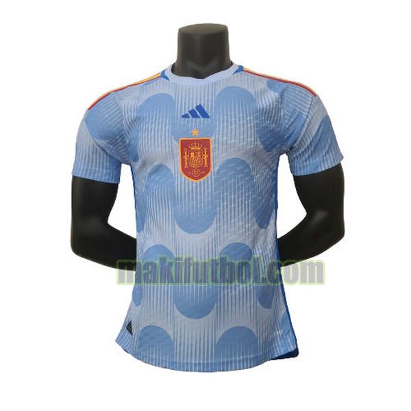 camisetas espana 2022 segunda player azul
