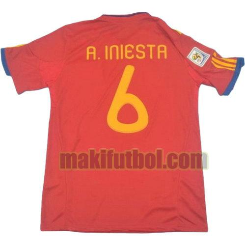 camisetas españa copa mundial 2010 primera iniesta 6