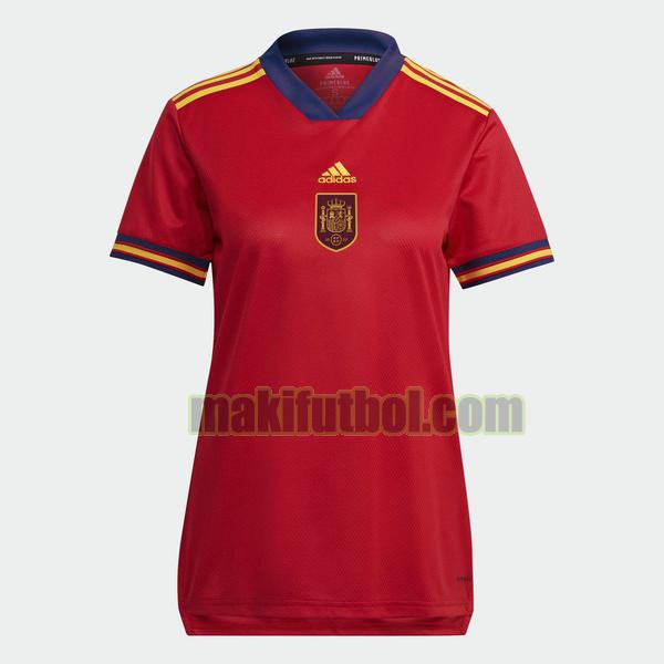 camisetas españa mujer euro 2022 primera rojo