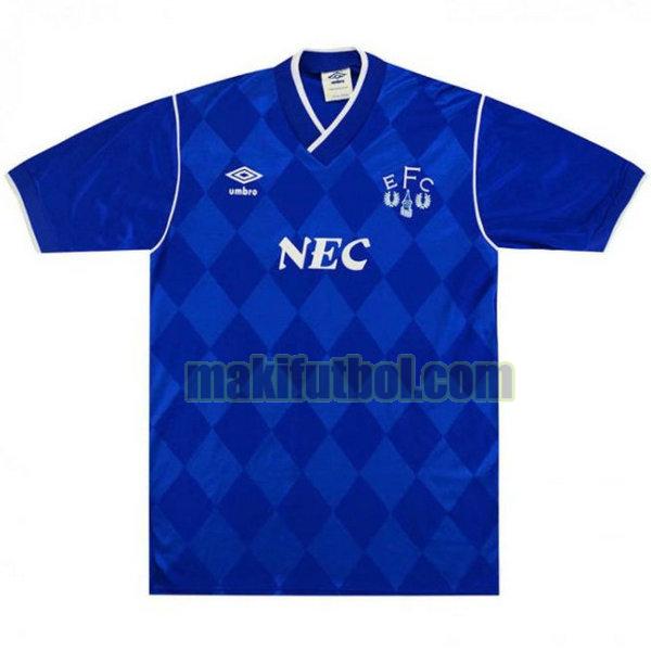 camisetas everton 1986-1987 primera azul