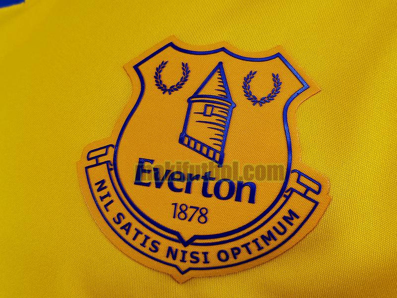 camisetas everton 2020-2021 segunda player amarillo