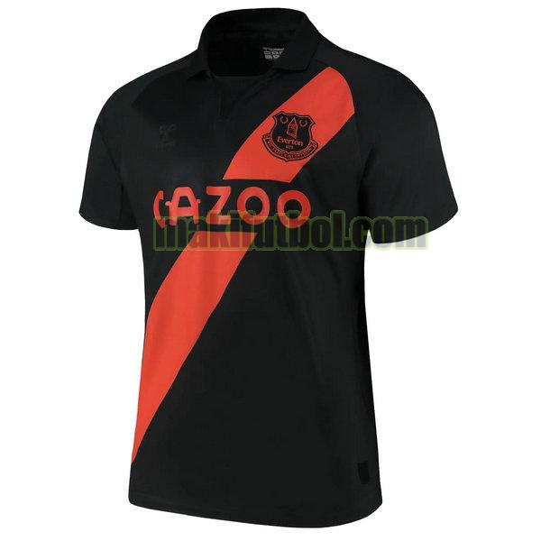 camisetas everton 2021 2022 segunda negro