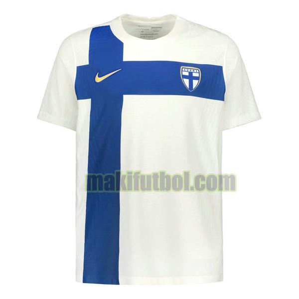 camisetas finlandia 2022 2023 primera blanco azul
