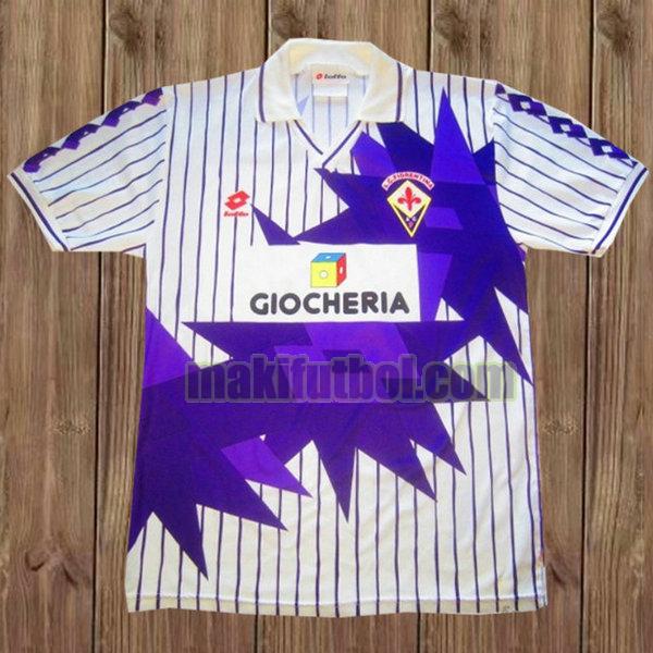 camisetas fiorentina 1991-1992 segunda blanco