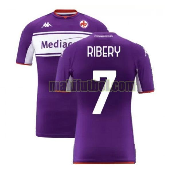 camisetas fiorentina 2021 2022 primera ribery 7 púrpura