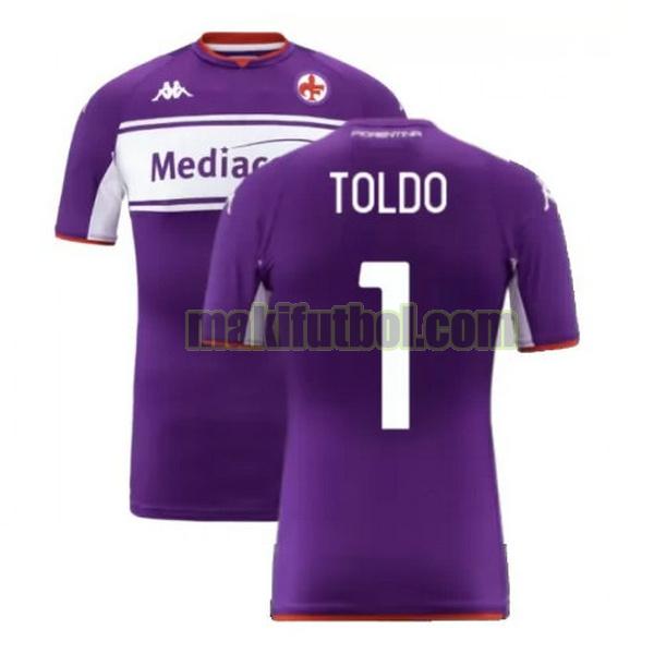 camisetas fiorentina 2021 2022 primera toldo 1 púrpura