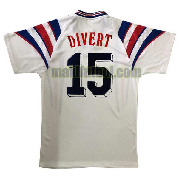 camisetas francia 1996 segunda divert 15 blanco