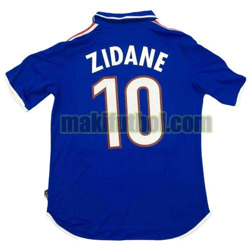 camisetas francia 2000 primera zidane 10