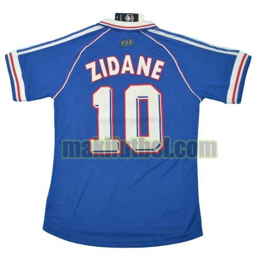 camisetas francia copa mundial 1998 primera zidane 10