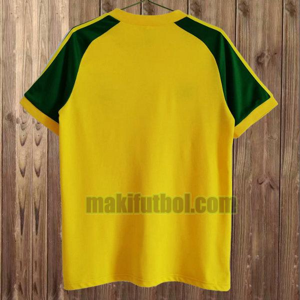 camisetas galles 1982 segunda amarillo