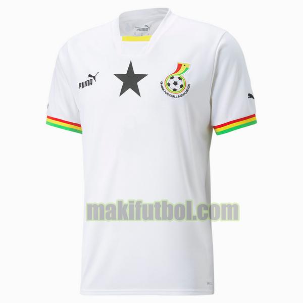 camisetas ghana 2022 primera tailandia blanco