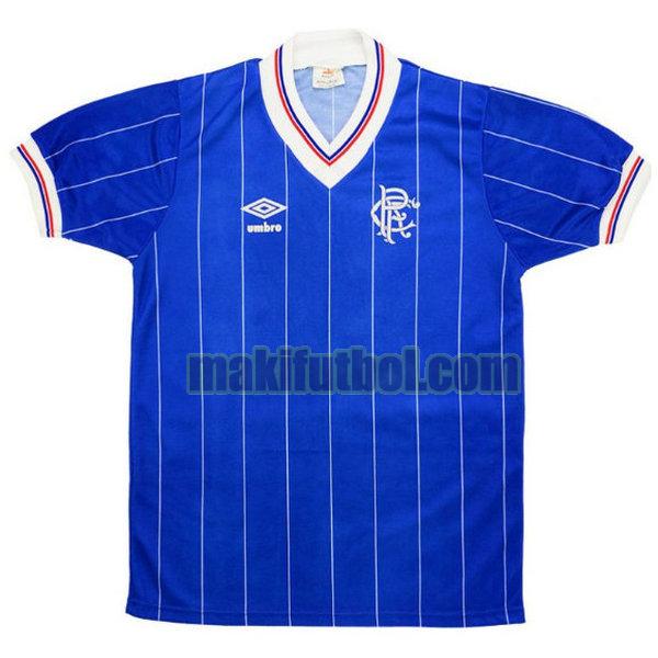 camisetas glasgow rangers 1982-1983 primera azul