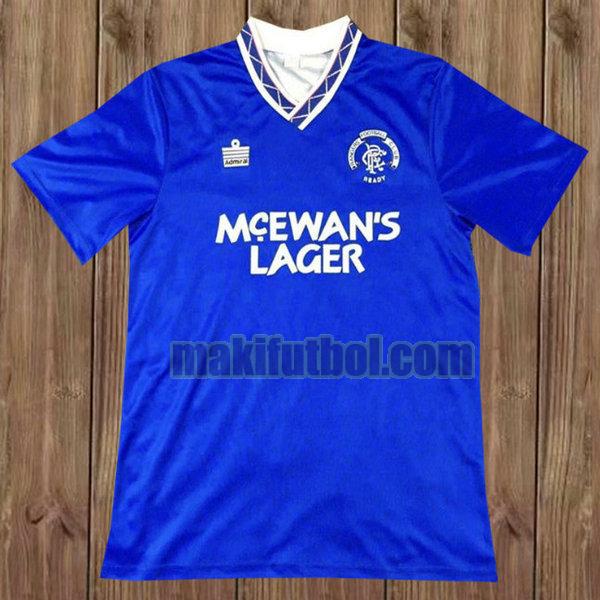 camisetas glasgow rangers 1990-1992 primera azul