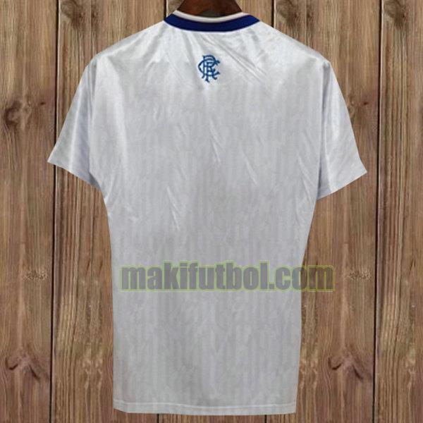 camisetas glasgow rangers 1990-1992 segunda blanco
