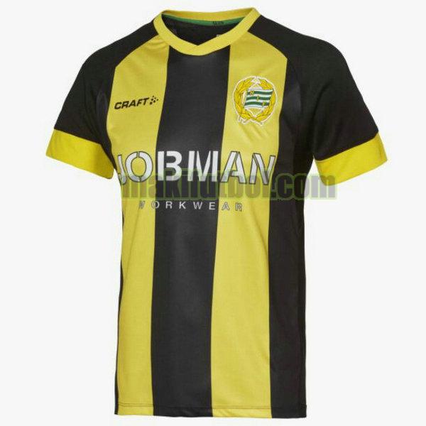 camisetas hammarby 2021 2022 segunda tailandia amarillo negro