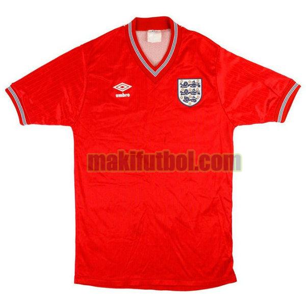 camisetas inglaterra 1984-1987 segunda rojo