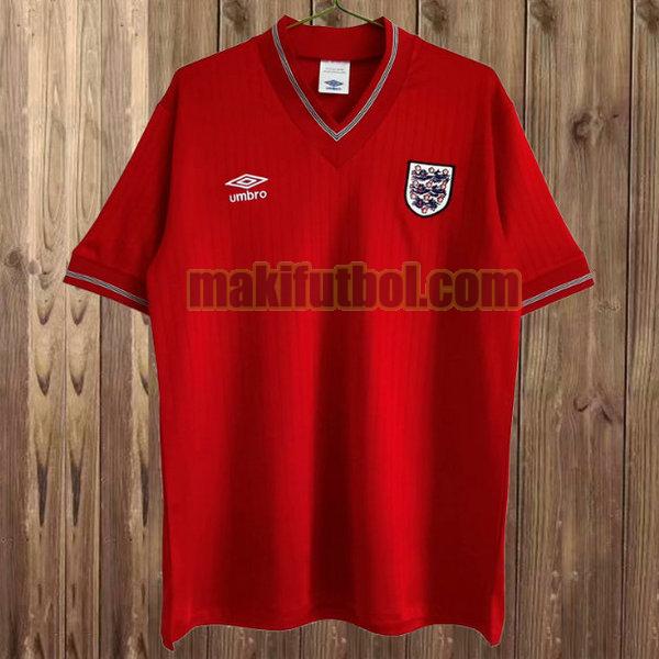 camisetas inglaterra 1984-1987 segunda rojo