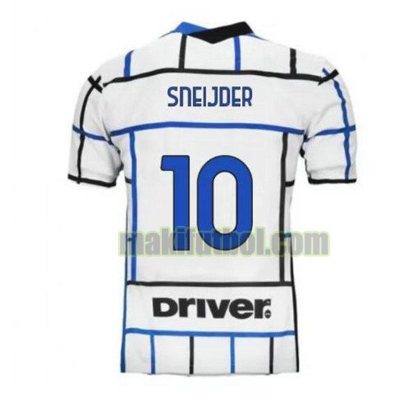 camisetas inter milan 2020-2021 segunda sneijder 10