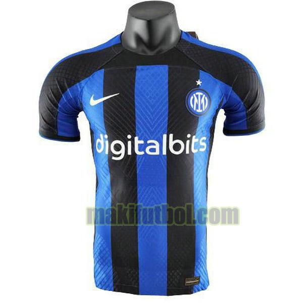 camisetas inter milan 2022 2023 primera player azul negro
