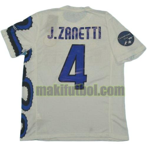 camisetas inter milan campeones 2010 segunda j.zanetti 4