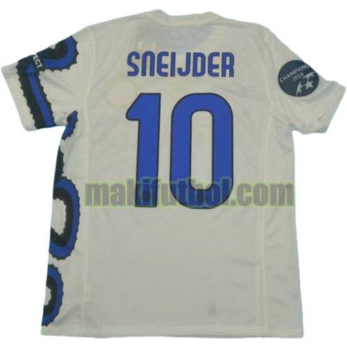 camisetas inter milan campeones 2010 segunda sneijder 10