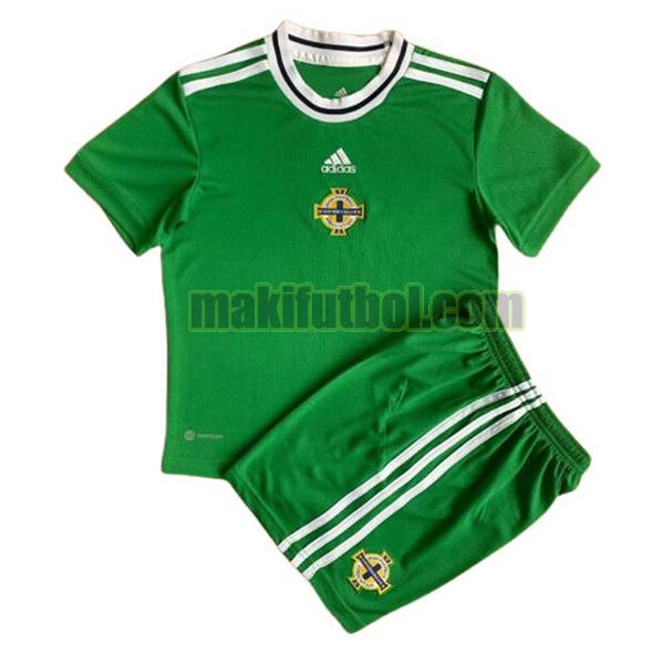 camisetas irlanda del norte niño 2022 primera verde