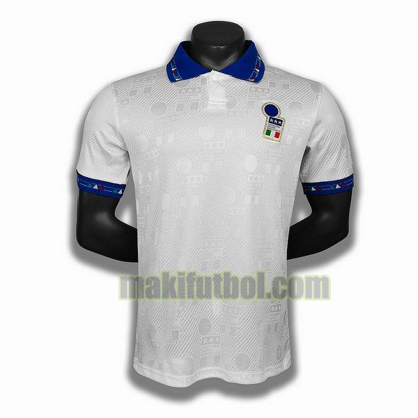 camisetas italia 1994 segunda player blanco