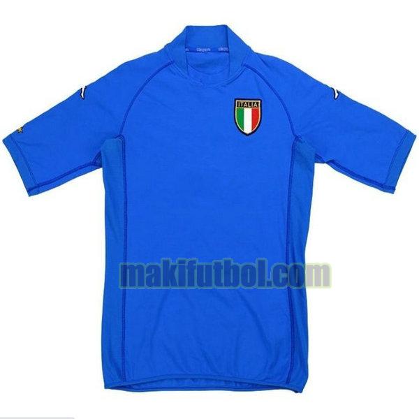 camisetas italia 2002 primera azul