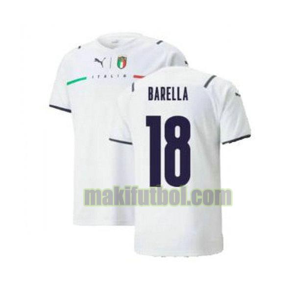 camisetas italia 2021 2022 segunda barella 18 blanco