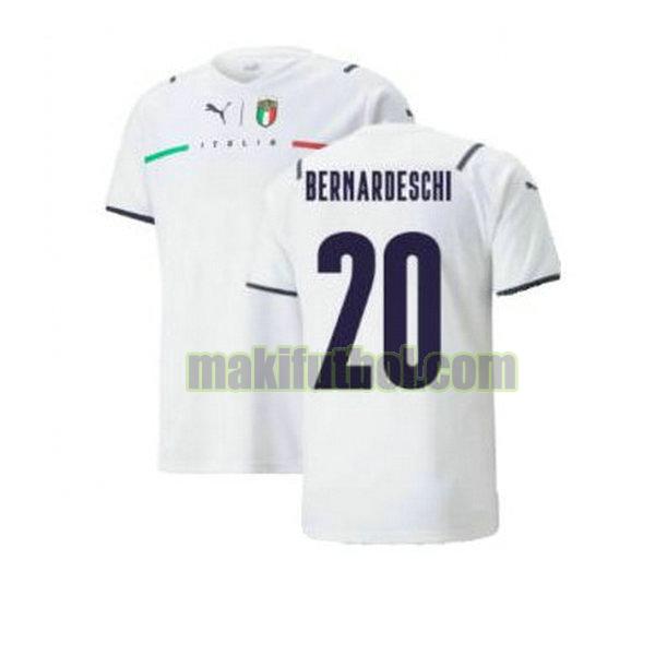 camisetas italia 2021 2022 segunda bernardeschi 20 blanco