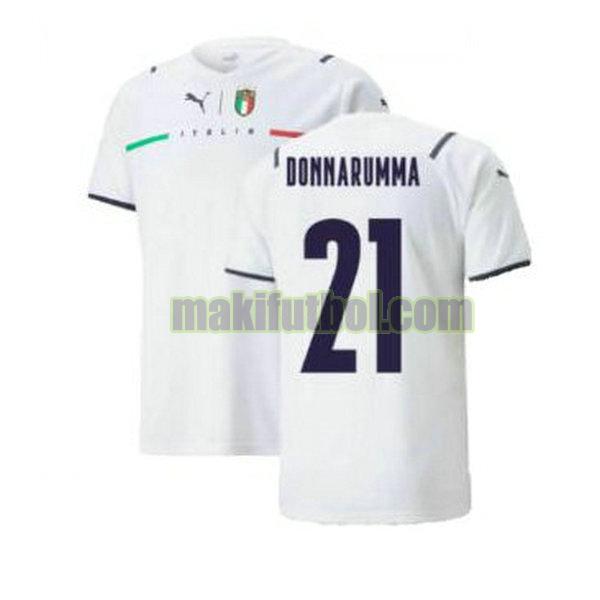 camisetas italia 2021 2022 segunda donnarumma 21 blanco