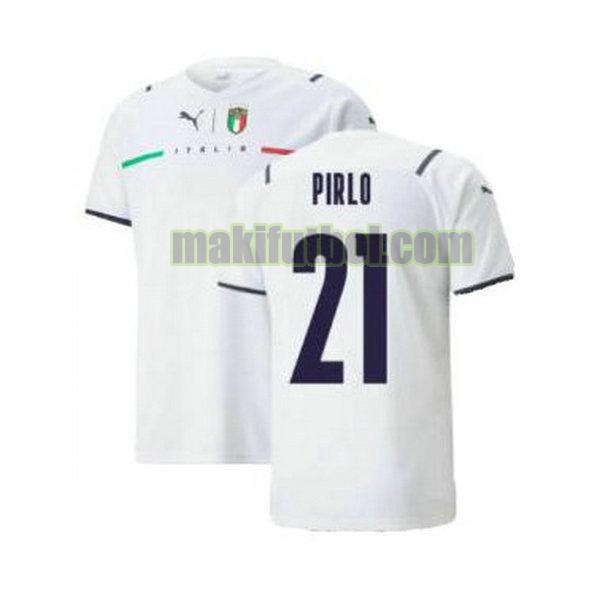 camisetas italia 2021 2022 segunda pirlo 21 blanco