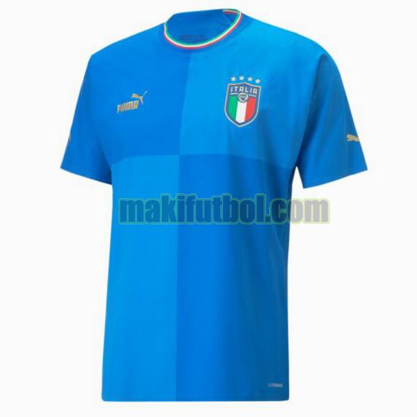 camisetas italia 2022 primera tailandia azul