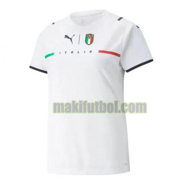 camisetas italia mujer 2021 2022 segunda blanco