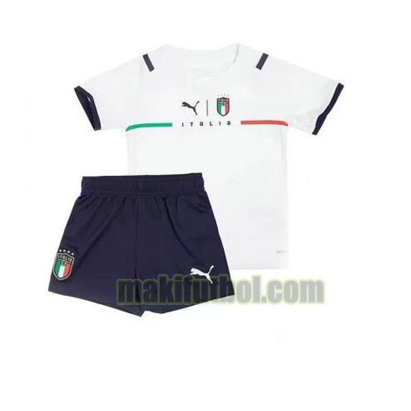 camisetas italia niño 2021 2022 segunda blanco
