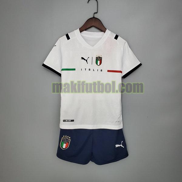 camisetas italia niño 2021 2022 segunda blanco
